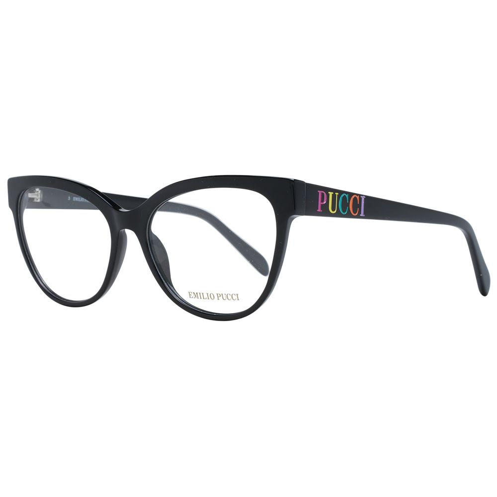 Emilio Pucci Women's Optical Frames – Black Butterfly Style