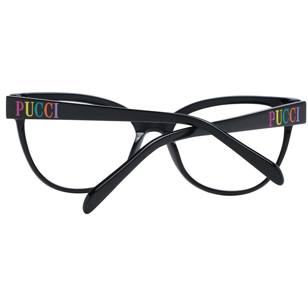 Emilio Pucci Women's Optical Frames – Black Butterfly Style