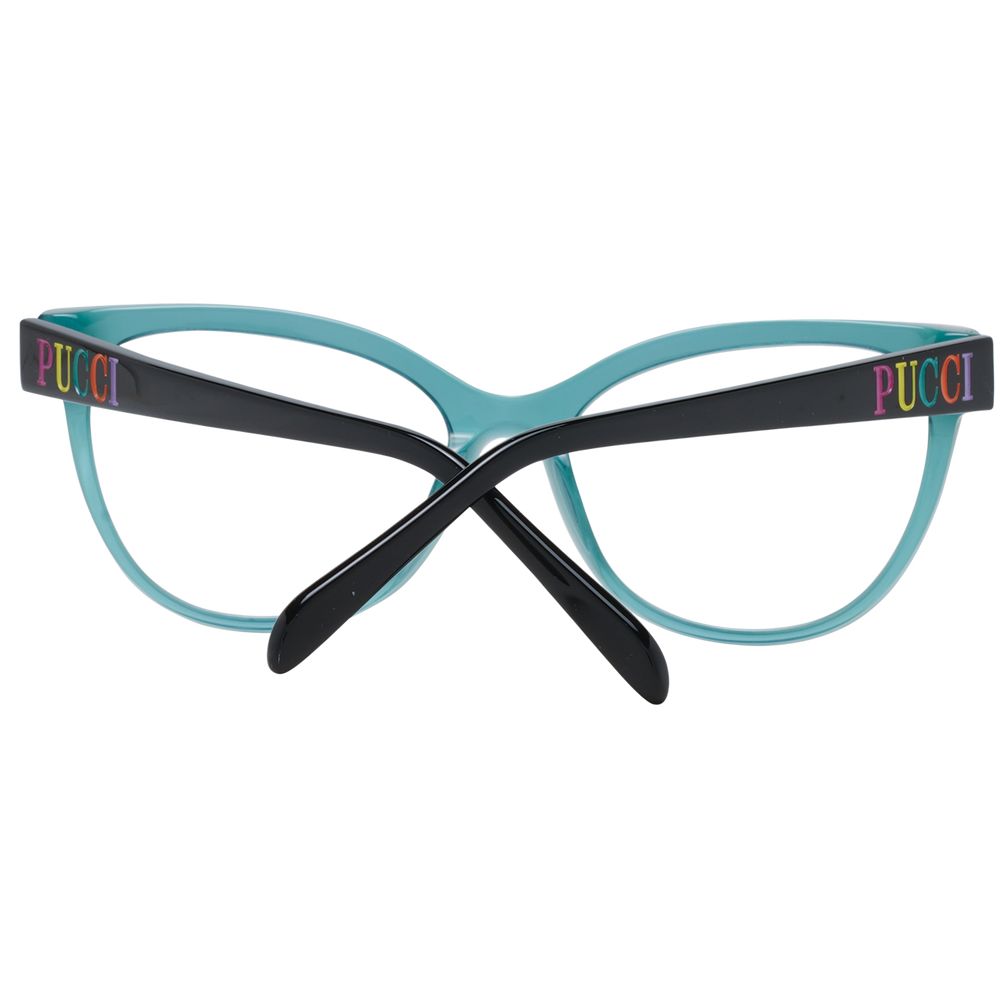 Emilio Pucci Women’s Optical Glasses – Green Cat Eye Frame, 55mm