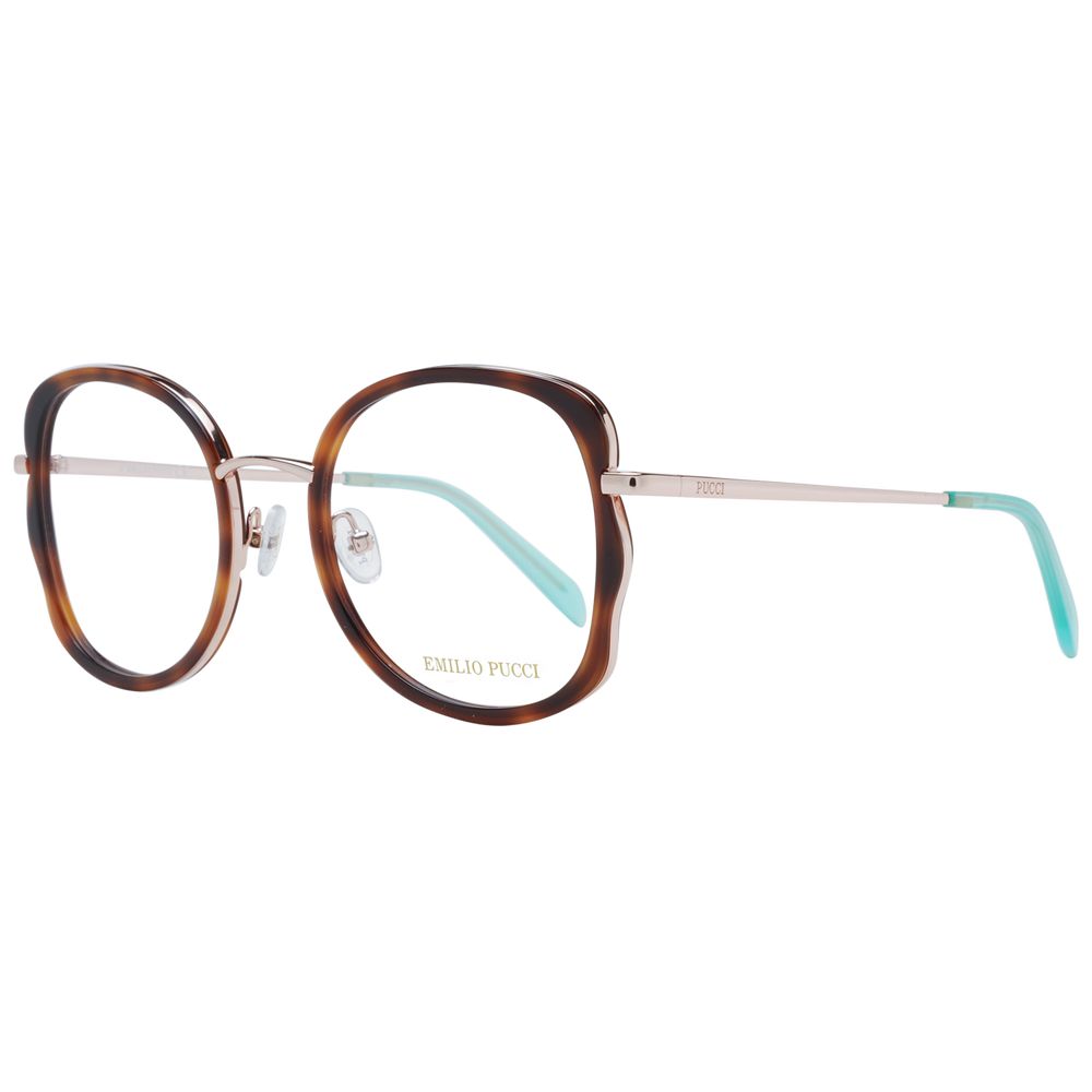 Emilio Pucci Women’s Optical Frames – Brown Butterfly Design, 52mm