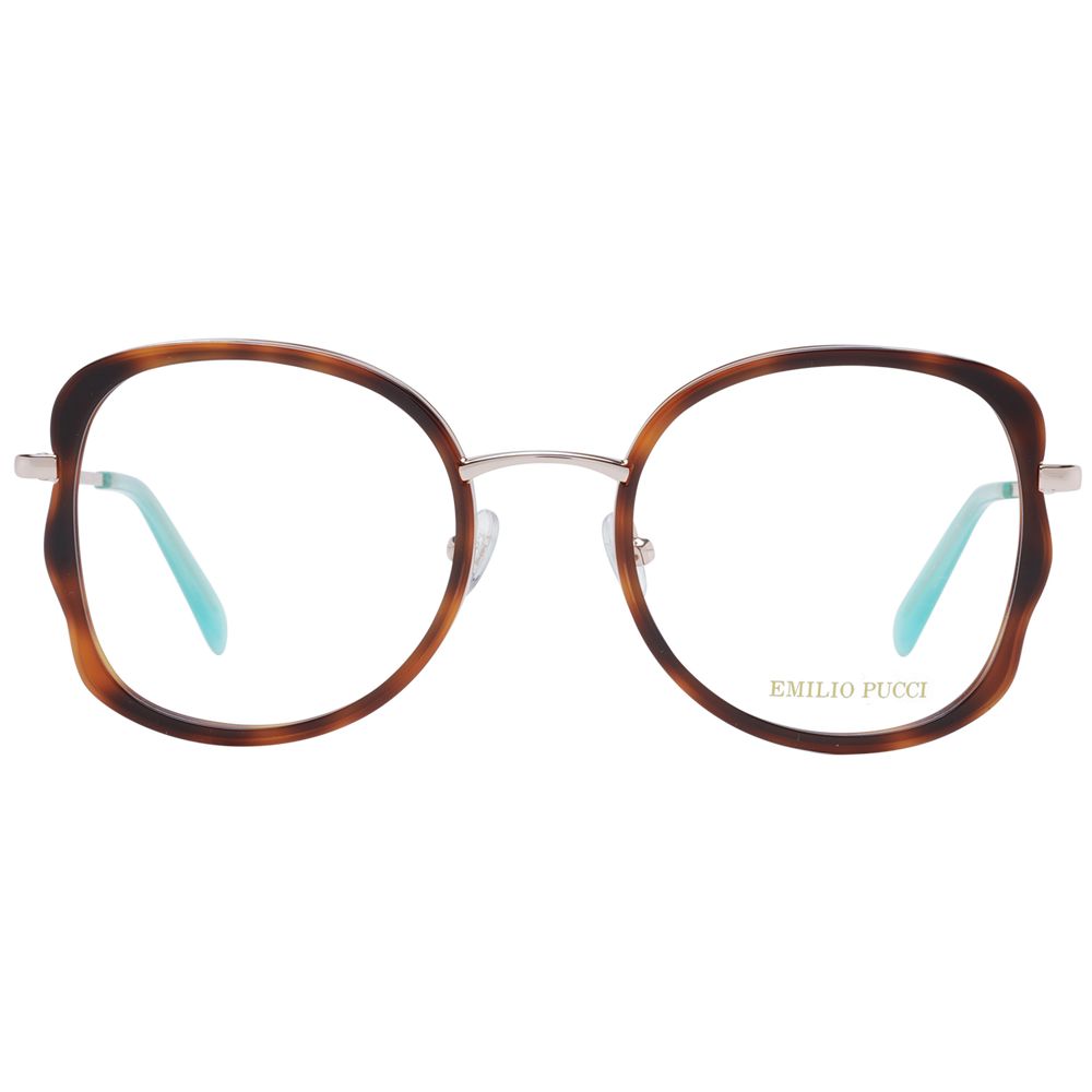 Emilio Pucci Women’s Optical Frames – Brown Butterfly Design, 52mm