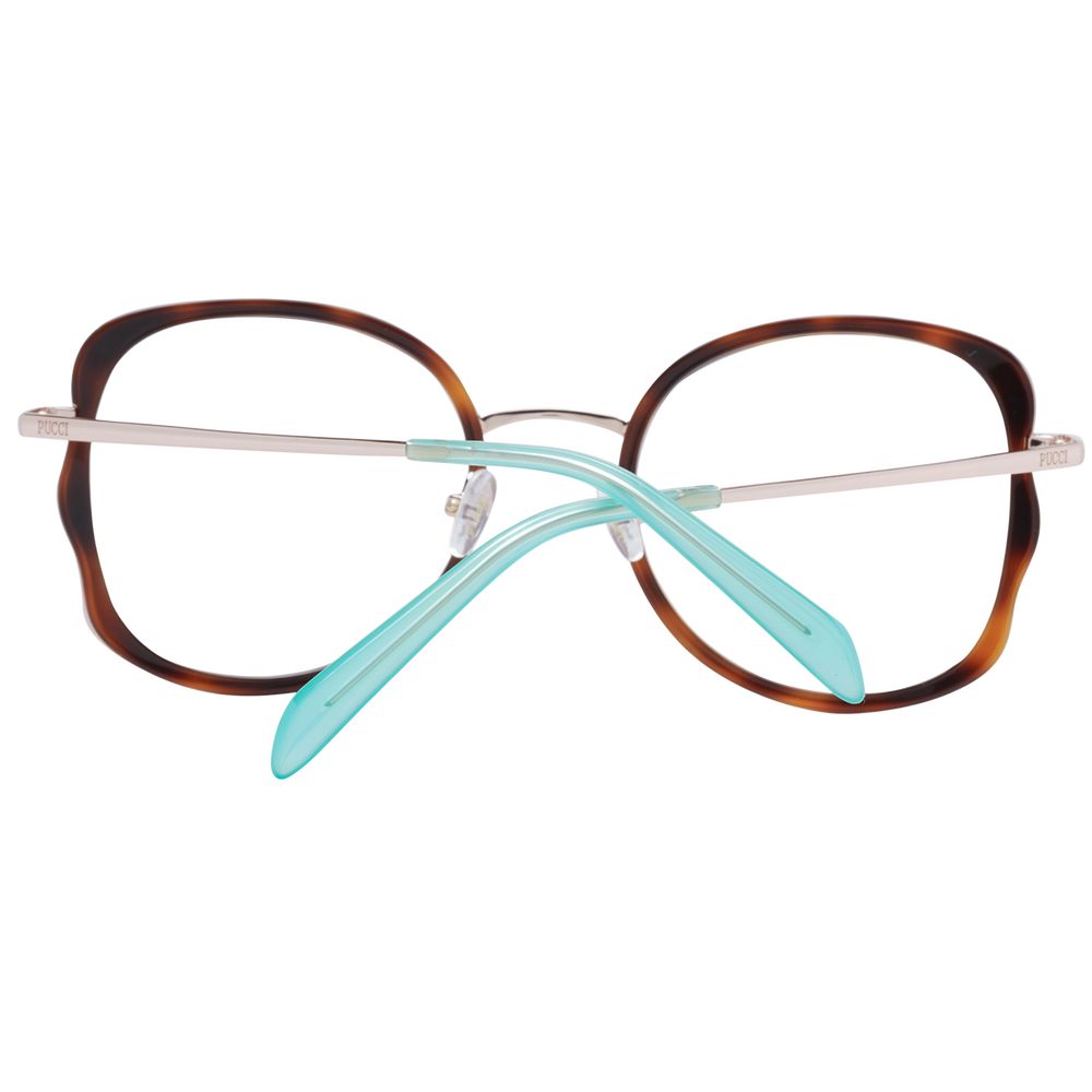 Emilio Pucci Women’s Optical Frames – Brown Butterfly Design, 52mm
