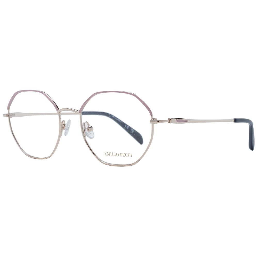 Emilio Pucci Women’s Optical Frames – Pink Round Style, 54mm