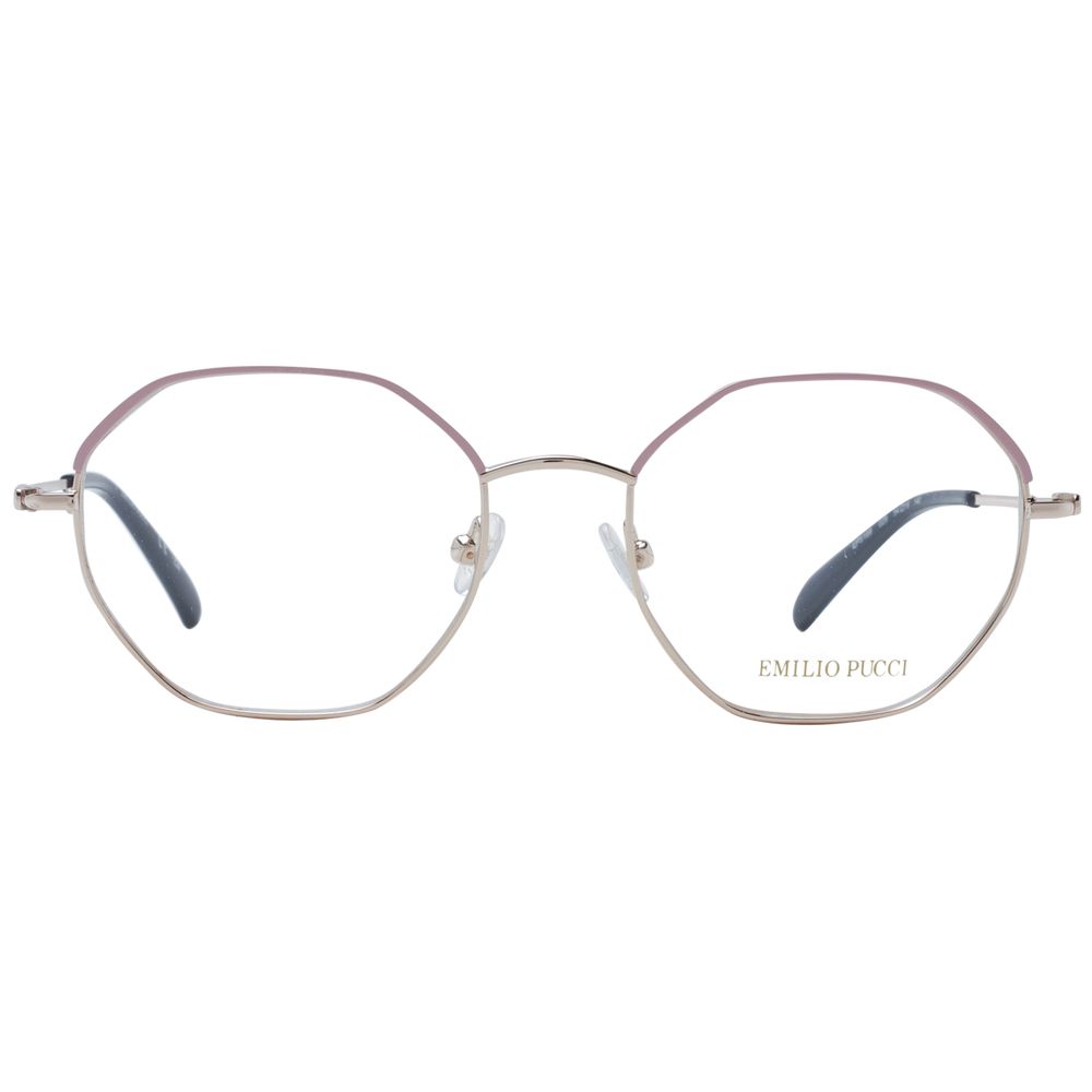 Emilio Pucci Women’s Optical Frames – Pink Round Style, 54mm