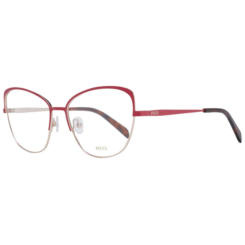 Emilio Pucci Women's Optical Frames – Red Cat Eye Design
