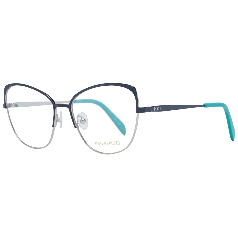 Emilio Pucci Blue Women’s Optical Frames – Cat Eye Style, 56mm