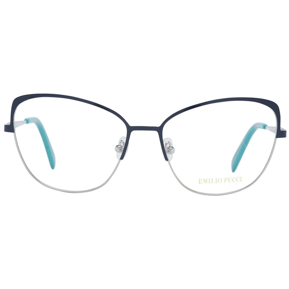 Emilio Pucci Blue Women’s Optical Frames – Cat Eye Style, 56mm