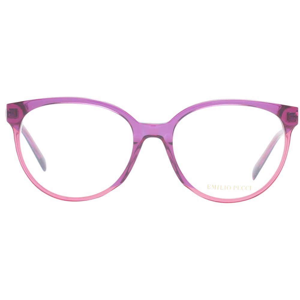 Emilio Pucci Women’s Optical Frames – Purple Round Frame, 53mm