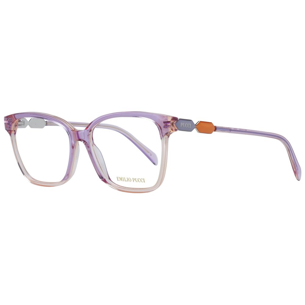 Emilio Pucci Women’s Optical Glasses – Purple Square Frame, 55mm