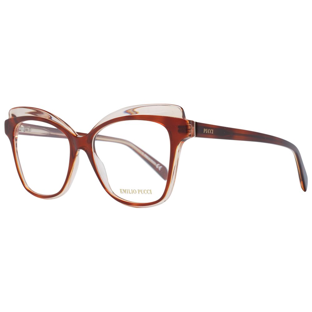 Emilio Pucci Women's Optical Frames – Brown Butterfly Design