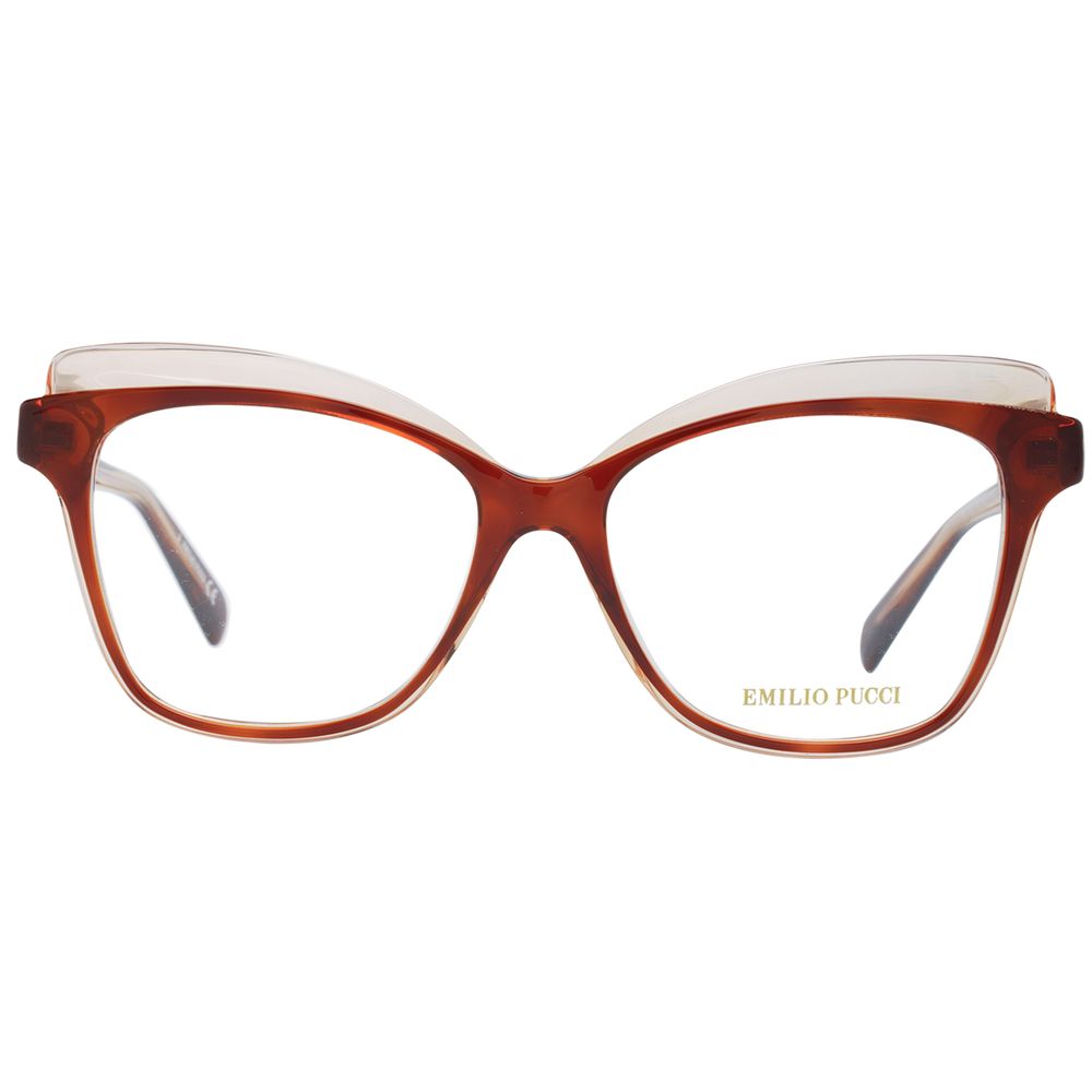 Emilio Pucci Women's Optical Frames – Brown Butterfly Design