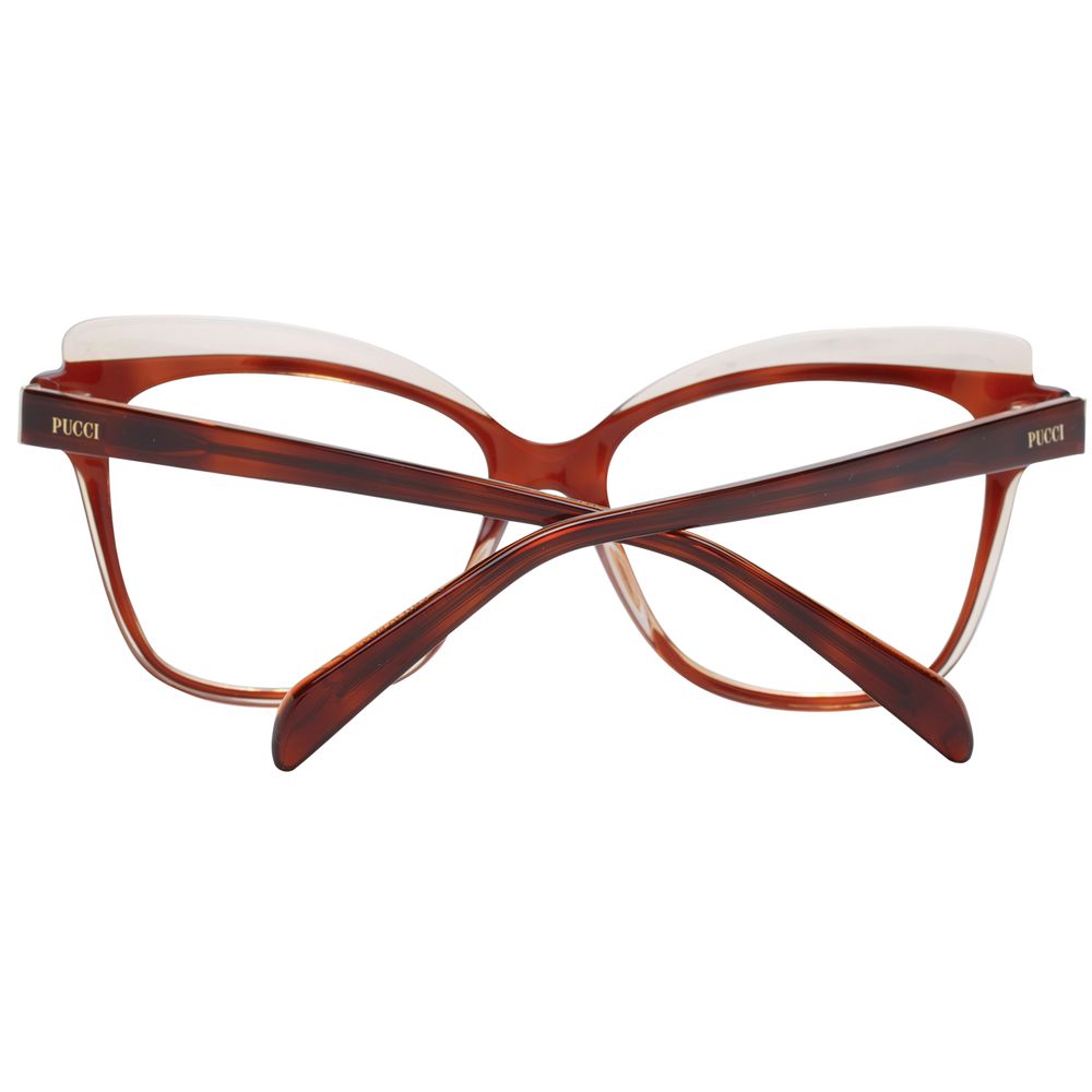 Emilio Pucci Women's Optical Frames – Brown Butterfly Design