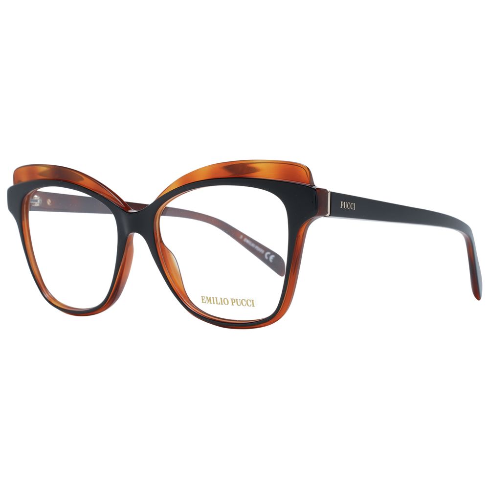 Emilio Pucci Women's Optical Frames – Brown Butterfly Design