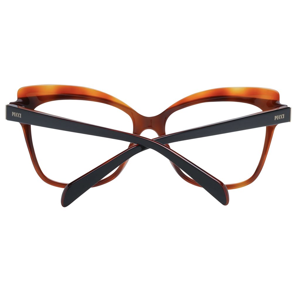 Emilio Pucci Women's Brown Butterfly Optical Frames
