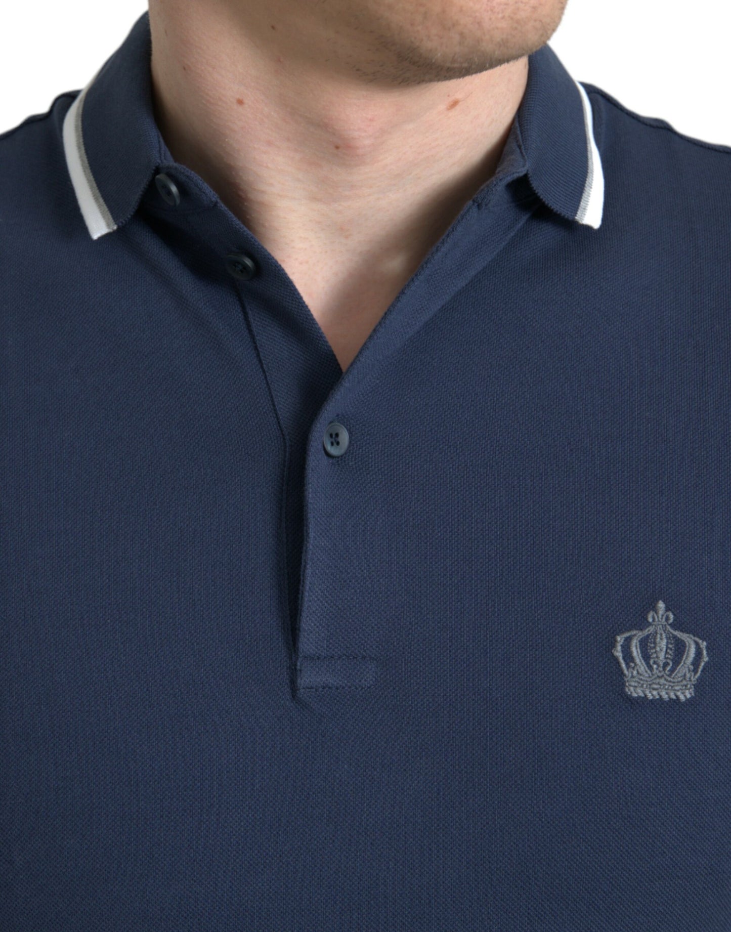 - Elegant Crown Embroidered Polo T-Shirt