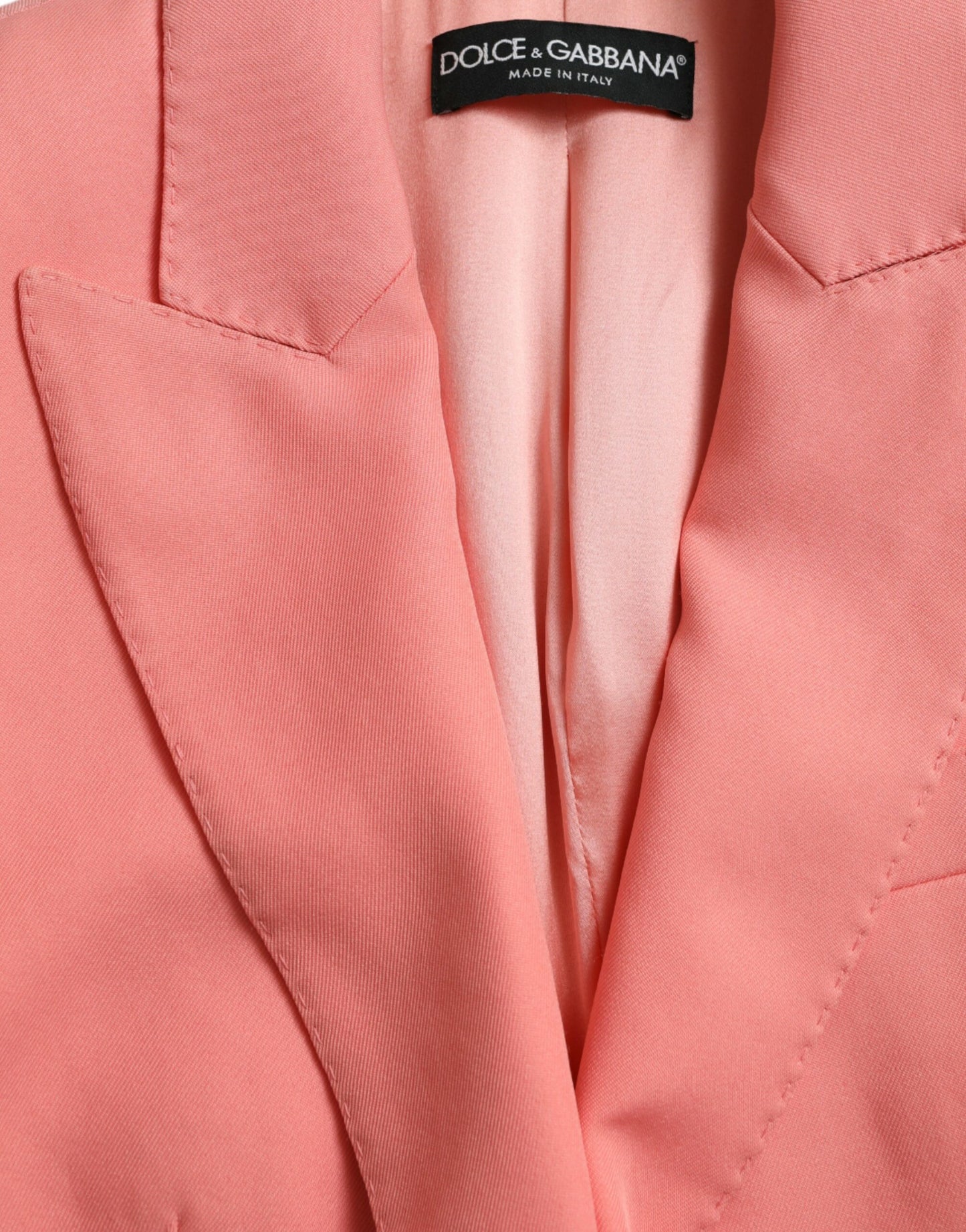 - Chic Pink Peak Lapel Blazer