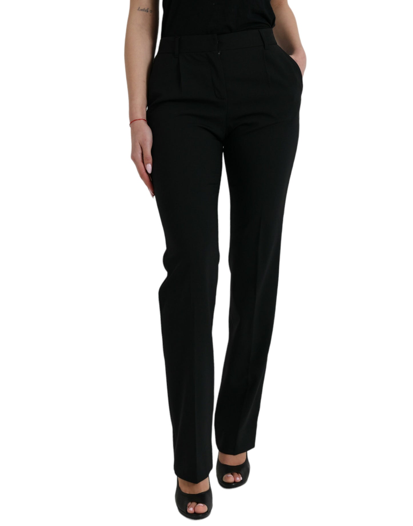 - Elegant Tapered Wool Trousers