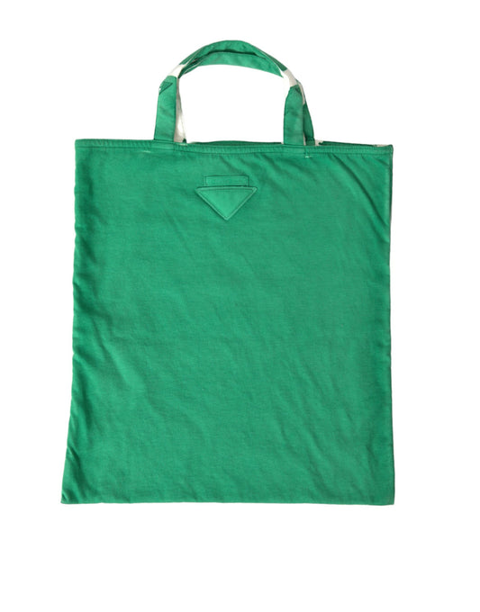 - Elegant Green Fabric Tote Bag