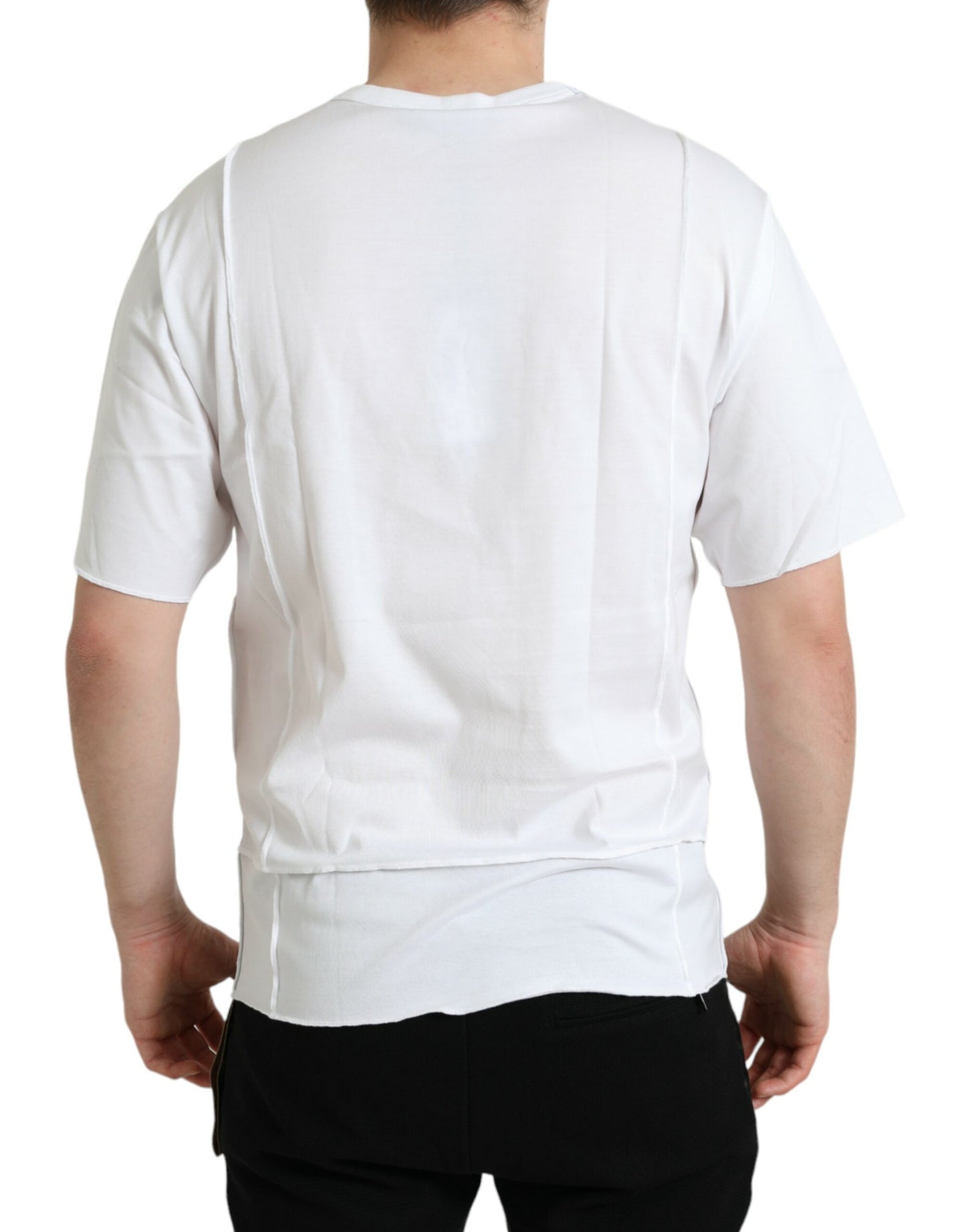 - White Logo Crew Neck Short Sleeves T-shirt