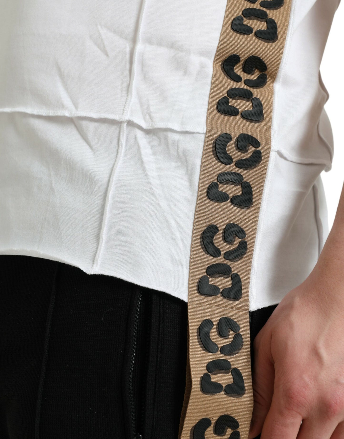 - White Logo Crew Neck Short Sleeves T-shirt