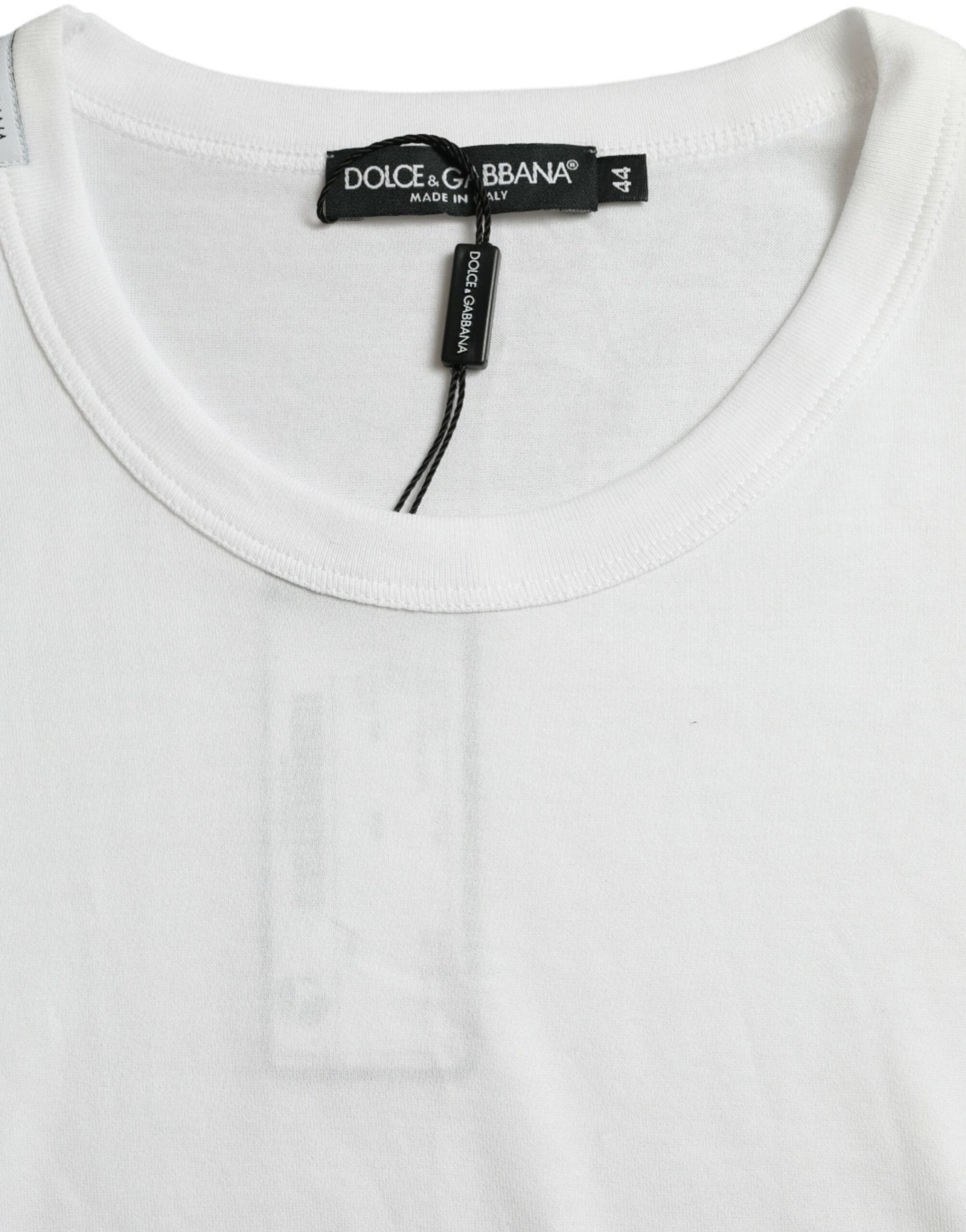 - White Logo Crew Neck Short Sleeves T-shirt