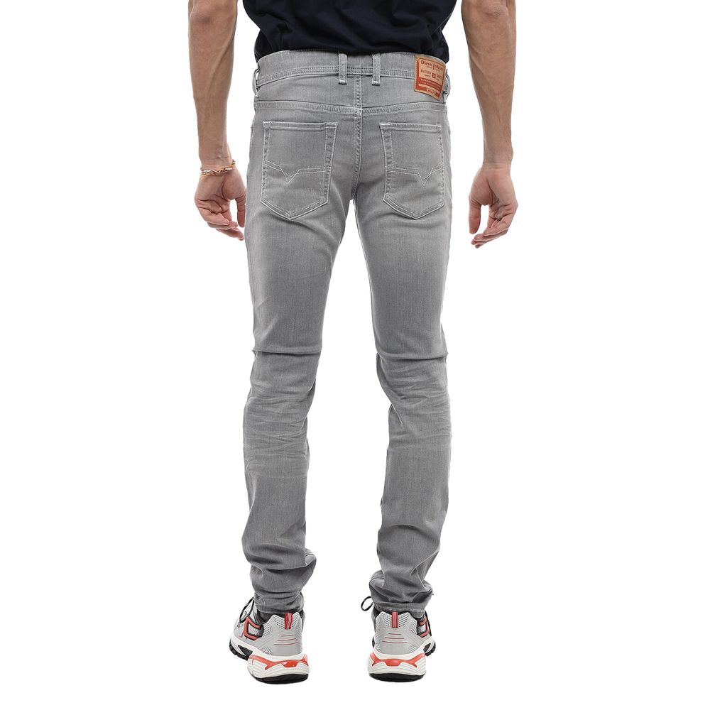 - Gray Cotton Jeans & Pant