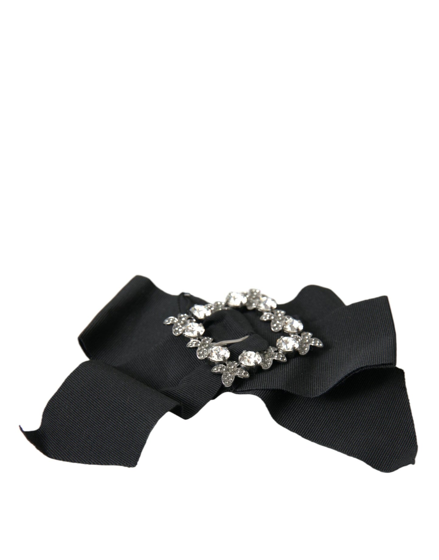 - Black Swarovski Crystal Embellished Hair Clip