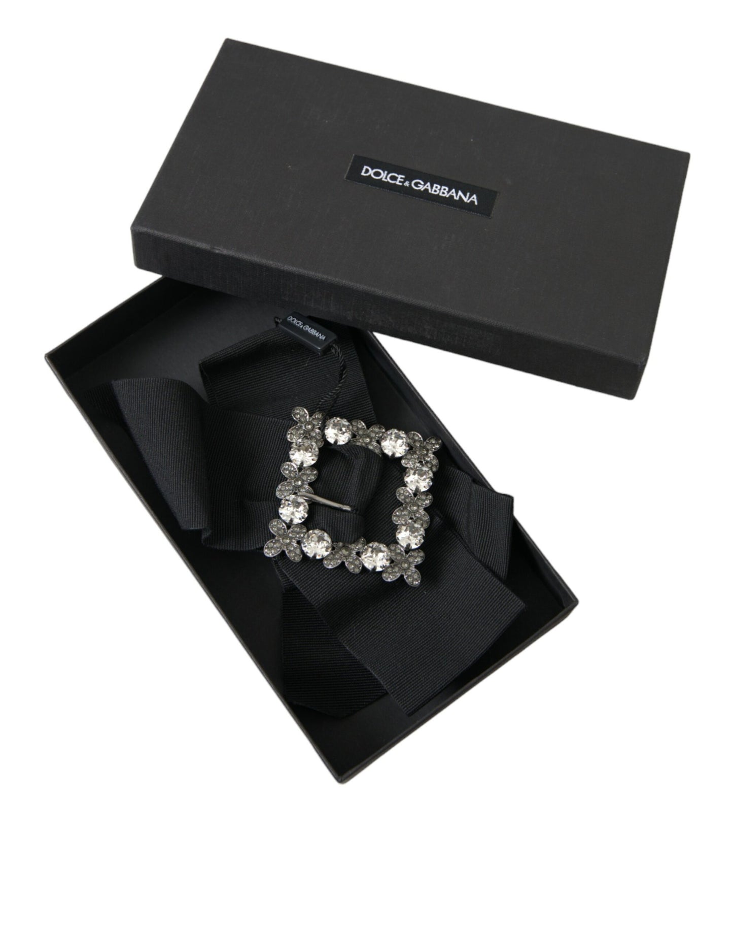 - Black Swarovski Crystal Embellished Hair Clip