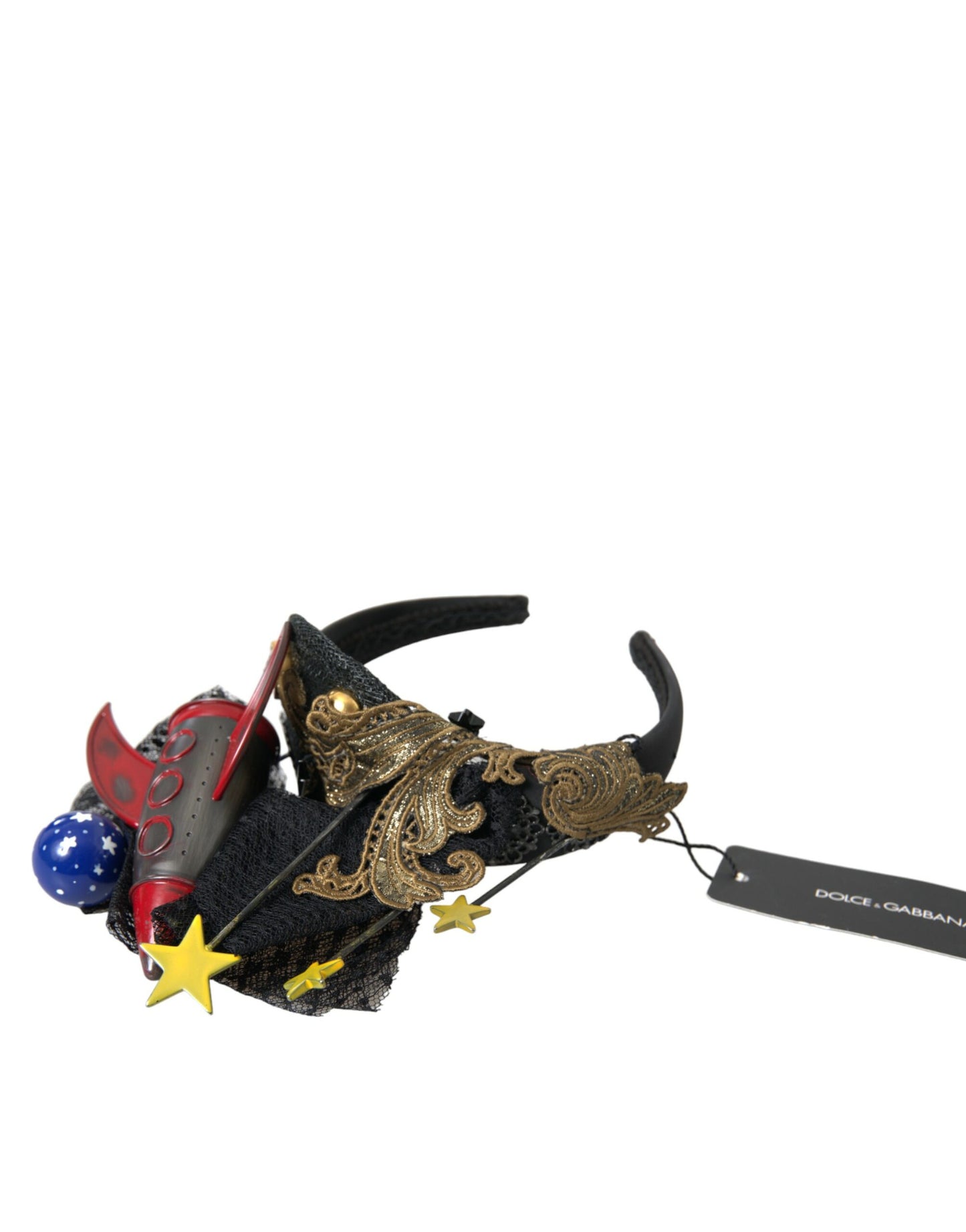 - Multicolor Missile Rocket Crystal Stars Headband Diadem
