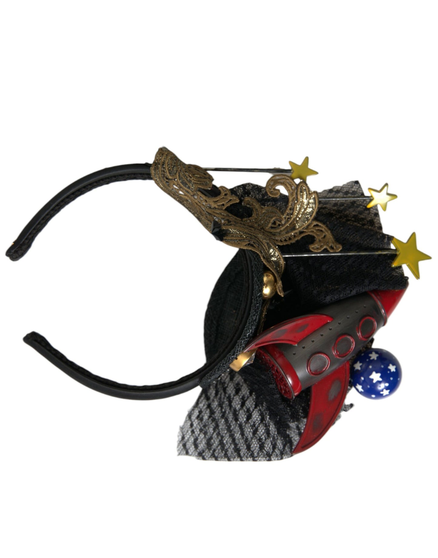 - Multicolor Missile Rocket Crystal Stars Headband Diadem