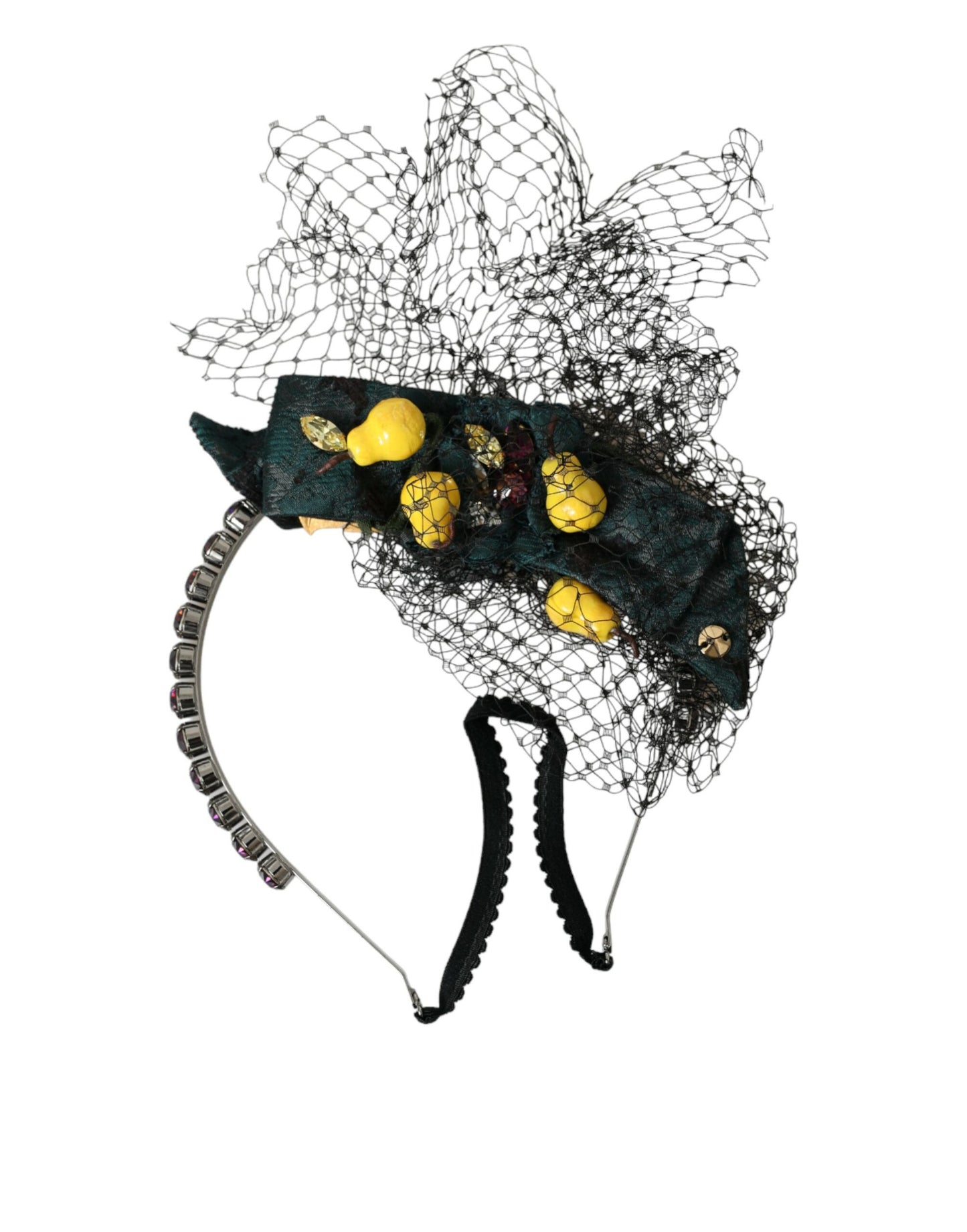 - Black Lemons Sicily Purple Crystal Net Headband Diadem