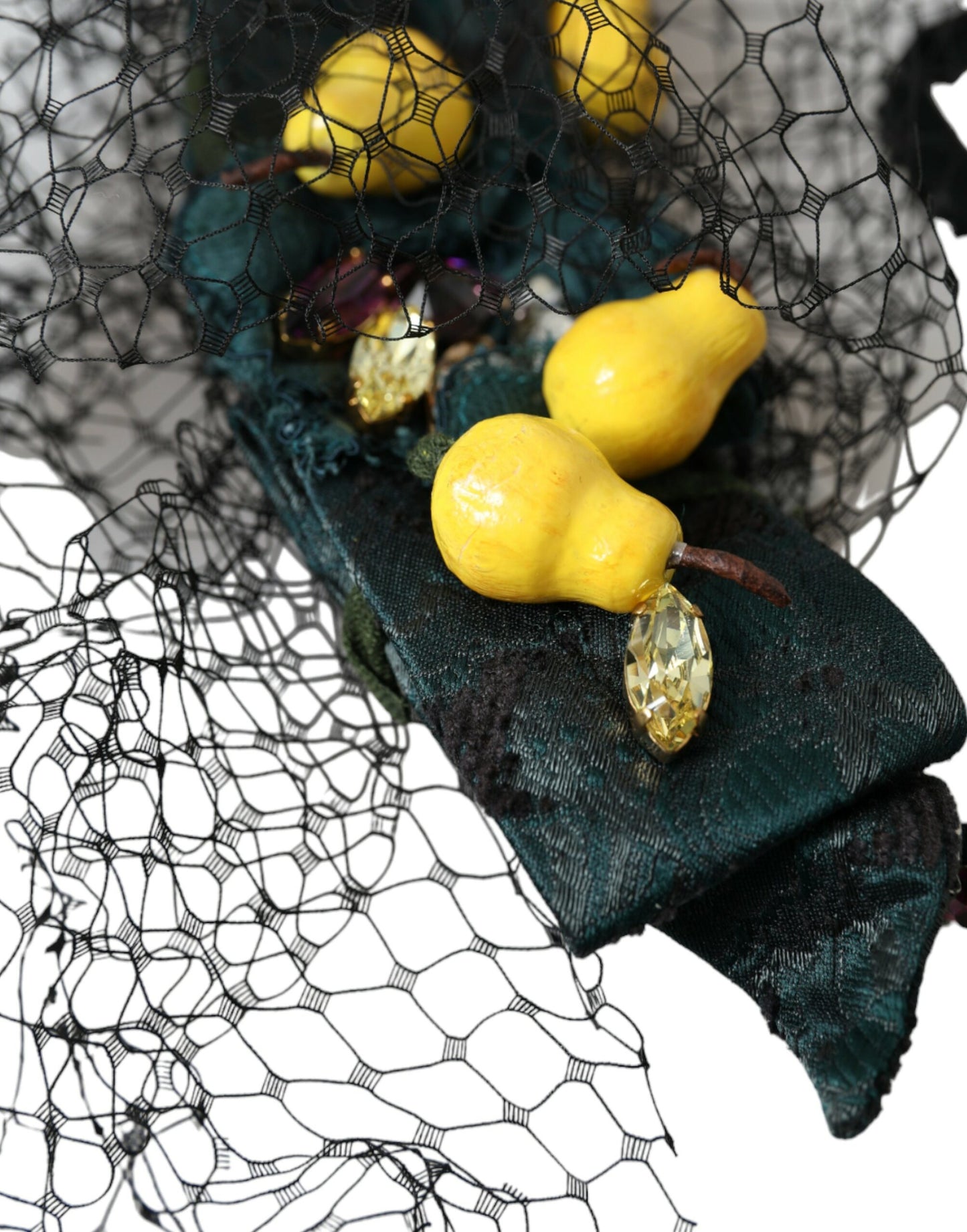 - Black Lemons Sicily Purple Crystal Net Headband Diadem