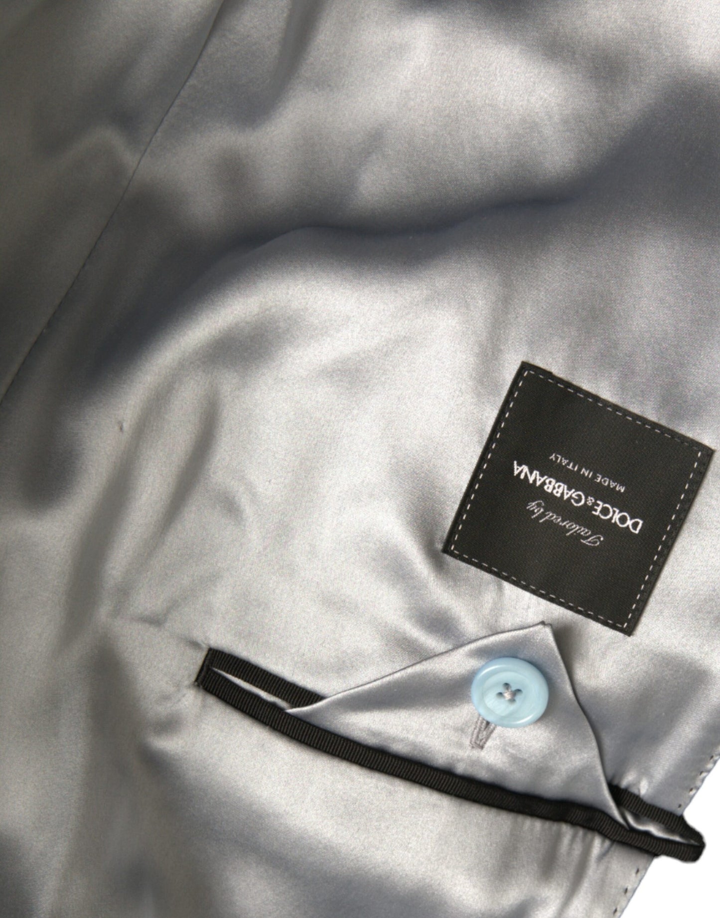 Blue Double Breasted Long Trench Coat Jacket - The Luxe Alliance