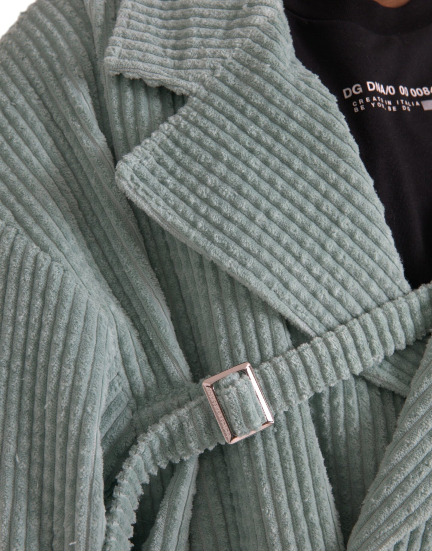 - Blue Double Breasted Corduroy Cotton Jacket