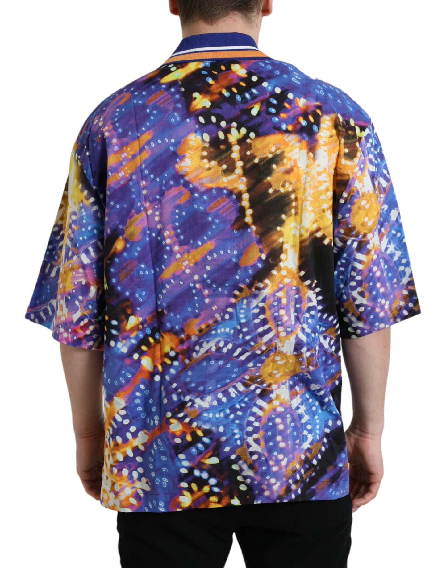 - Multicolor Luminarie Print Cotton Casual Shirt