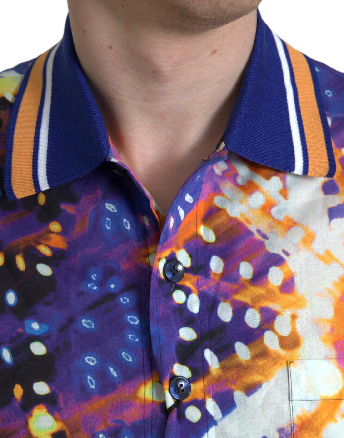 - Multicolor Luminarie Print Cotton Casual Shirt