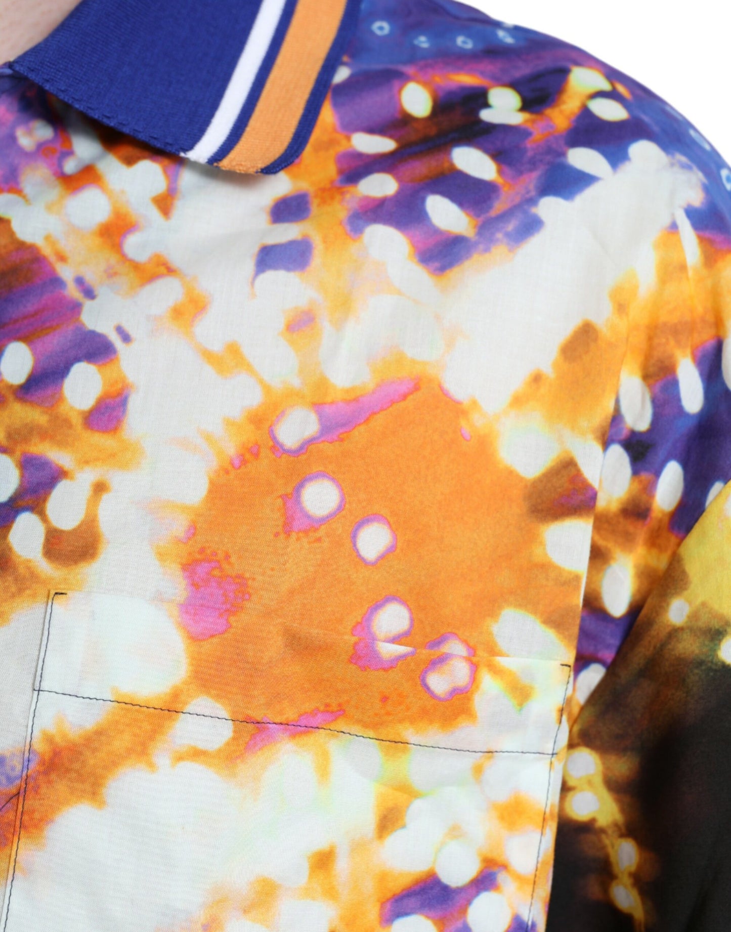 - Multicolor Luminarie Print Cotton Casual Shirt