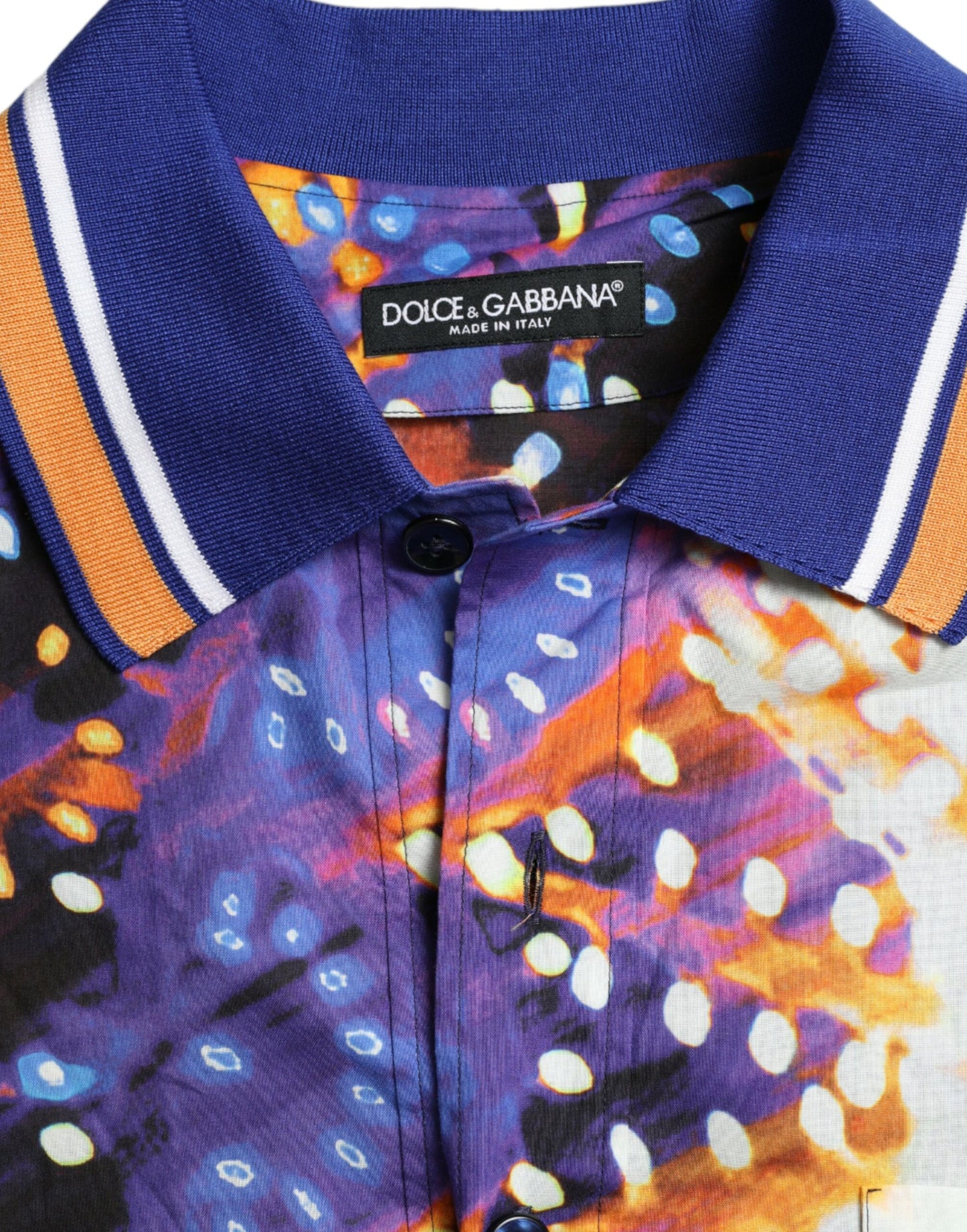 - Multicolor Luminarie Print Cotton Casual Shirt