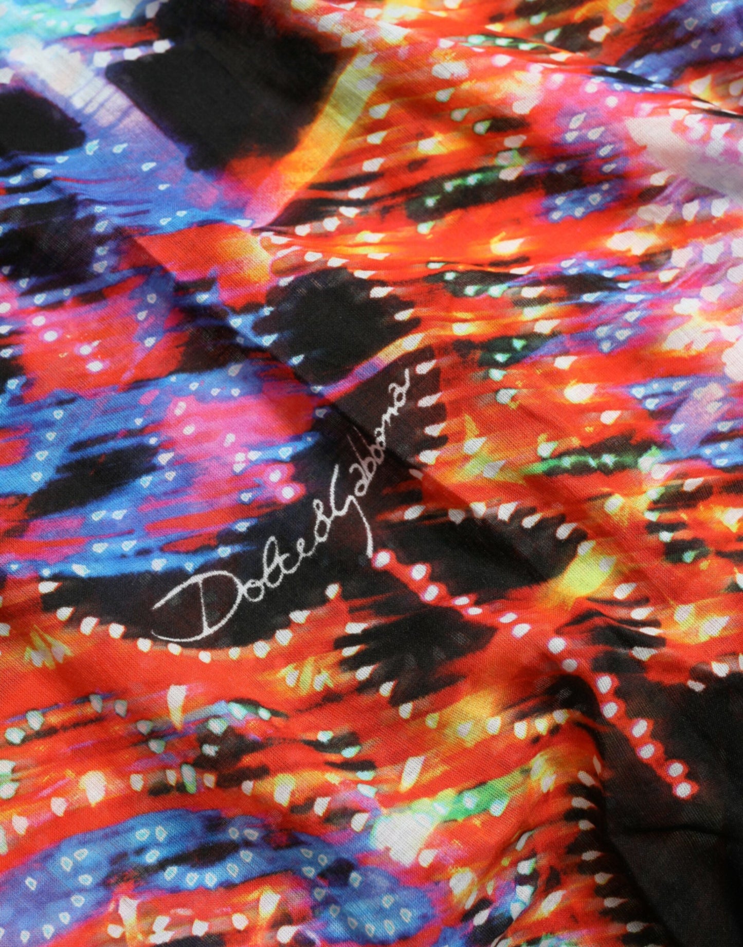 - Multicolor Luminarie Print Cotton T-shirt