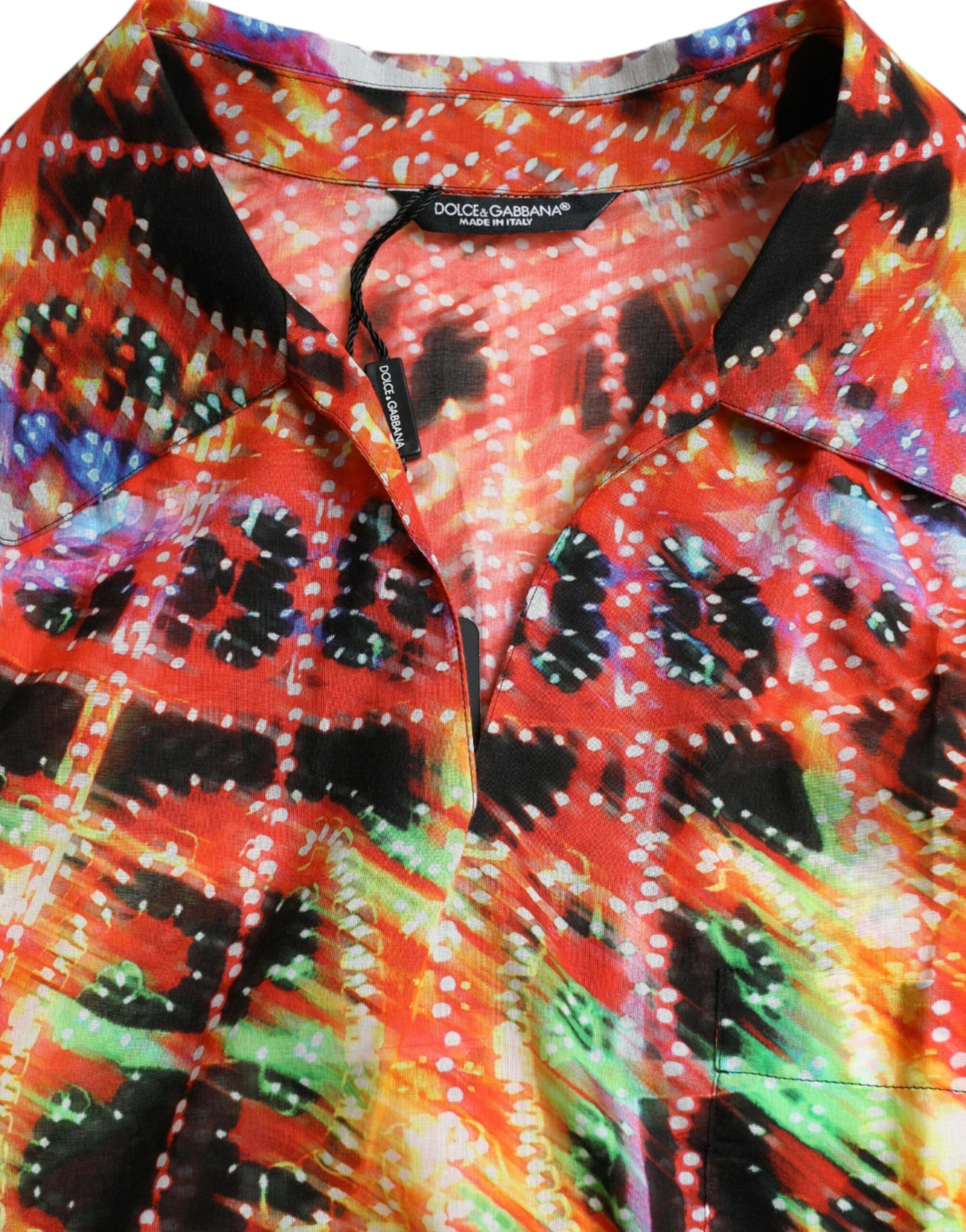 - Multicolor Luminarie Print Cotton T-shirt