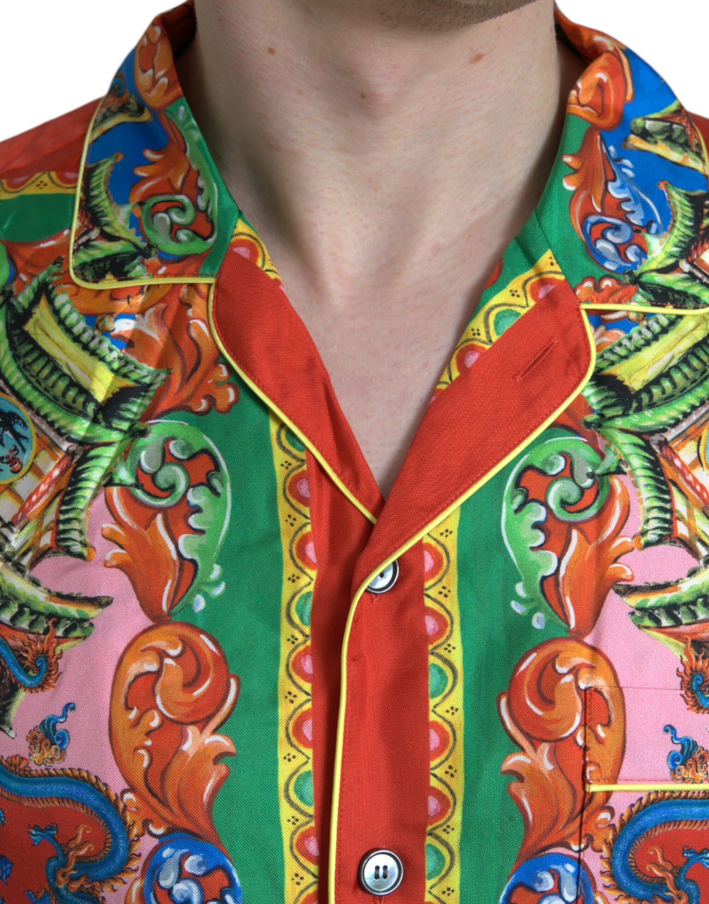 - Multicolor Patterned Button Down Casual Shirt