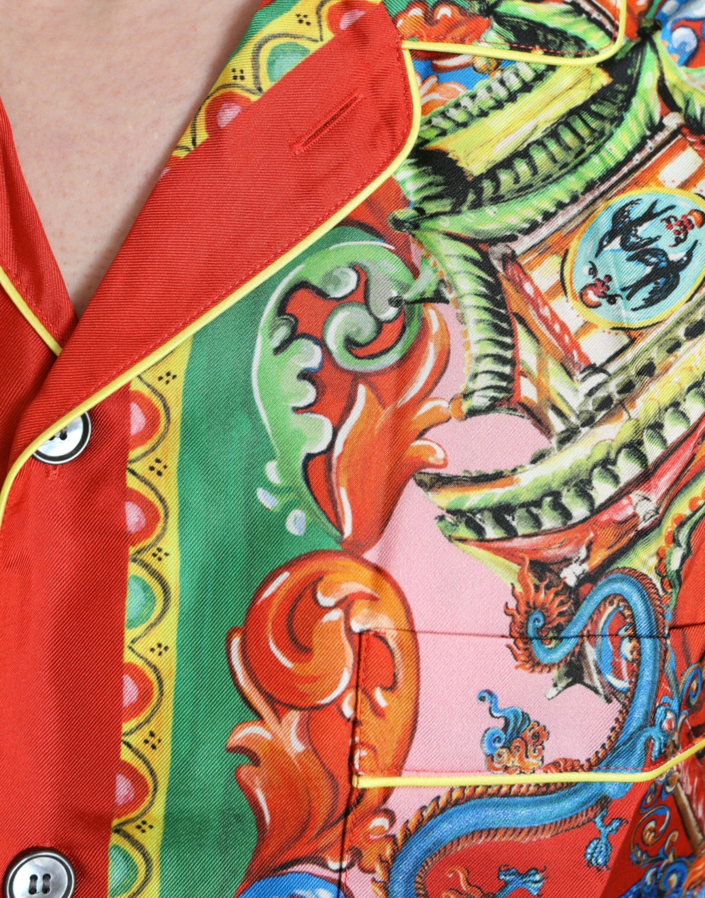 - Multicolor Patterned Button Down Casual Shirt
