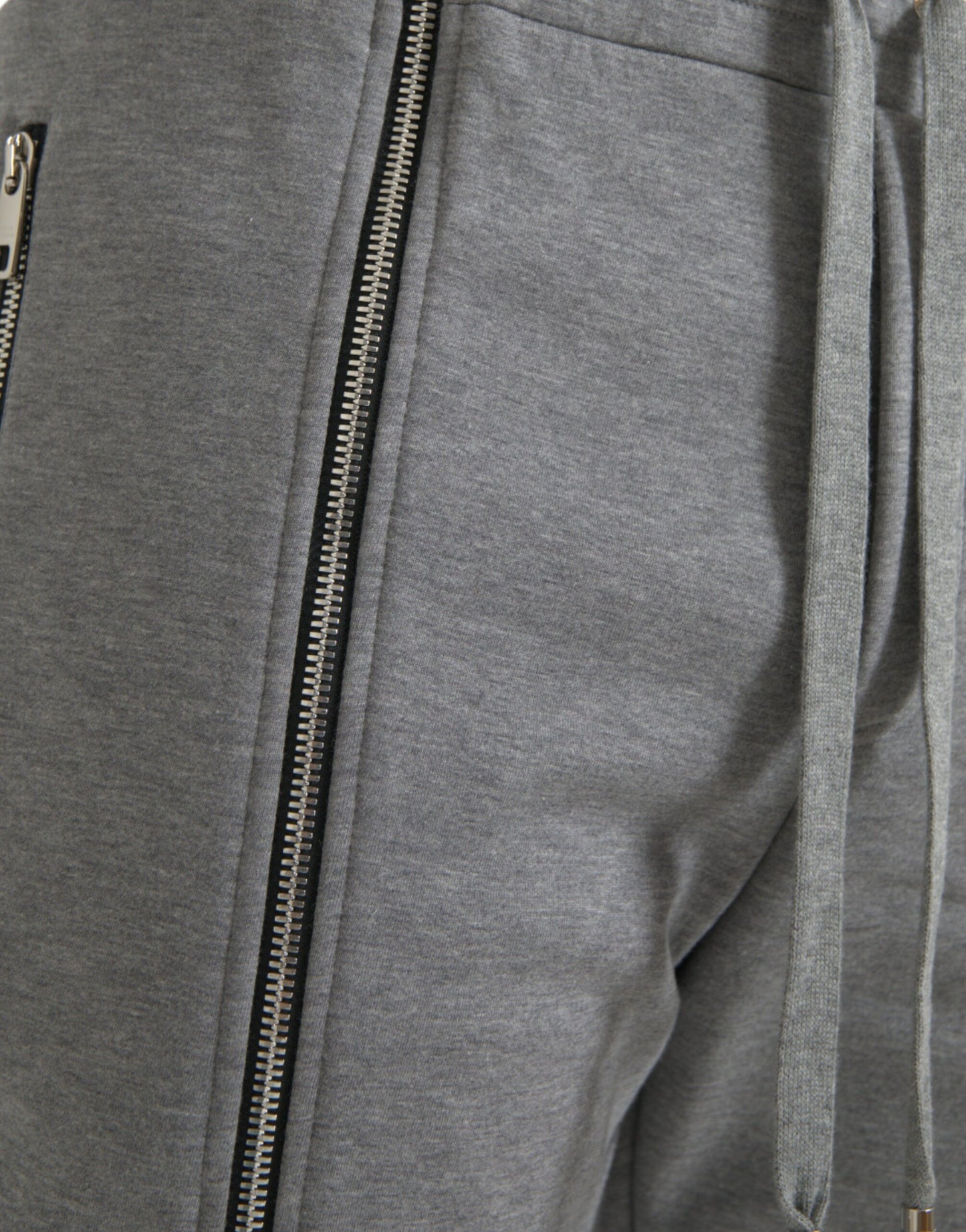 - Gray Cotton Jogger Skinny Sweatpants Pants