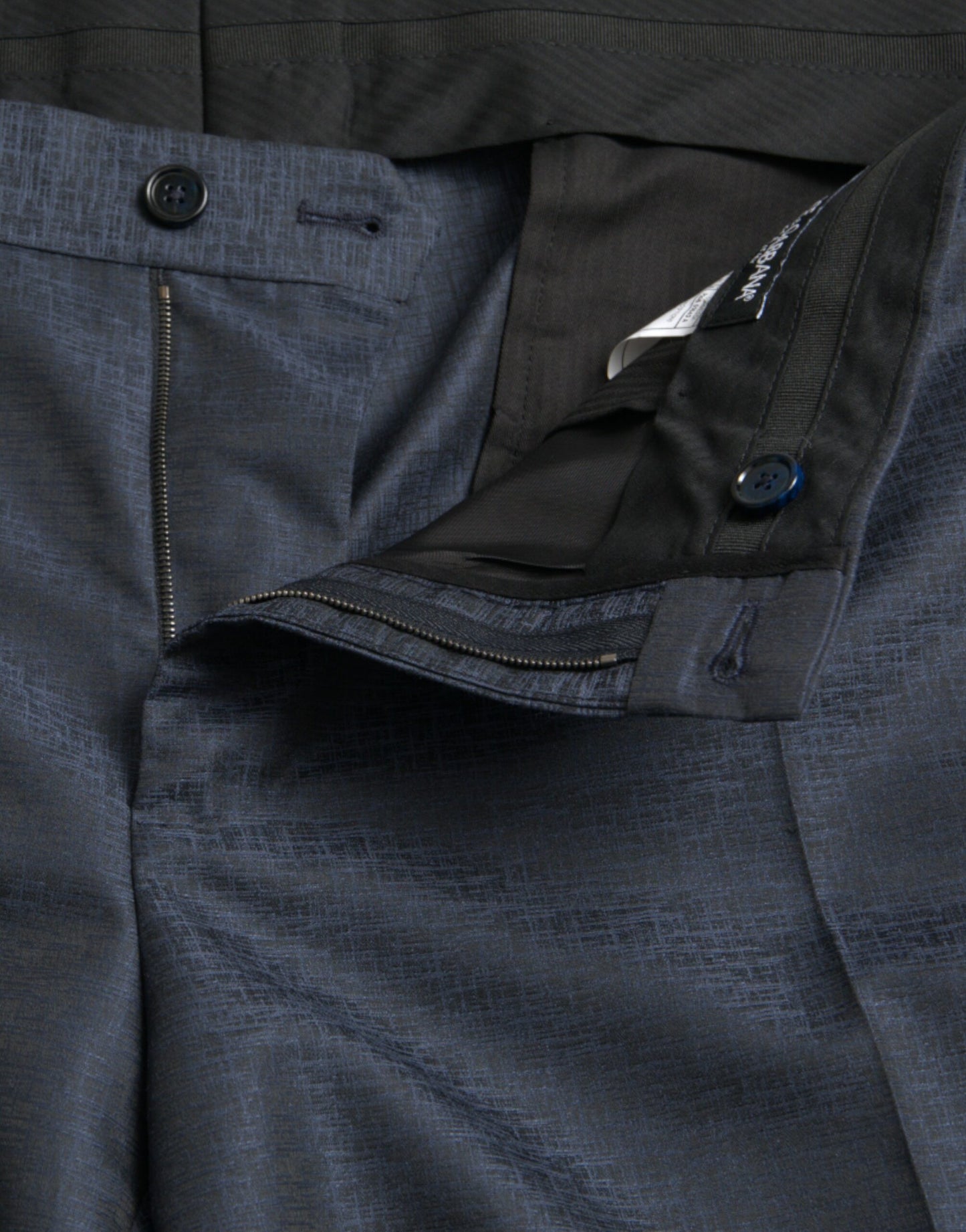 - Blue Wool Men Skinny Dress Pants