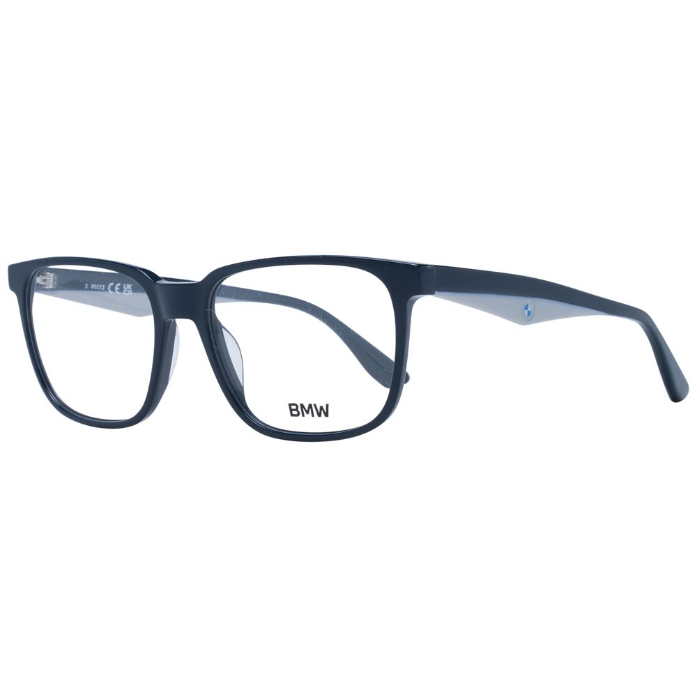 BMW Blue Men's Optical Frames – Rectangle Full-Rim, 55mm