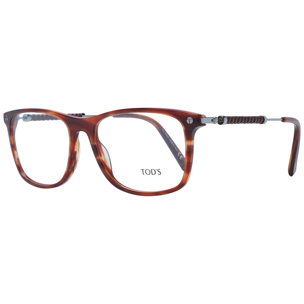 Tod's Men's Optical Glasses – Brown Rectangle Frame, 56mm
