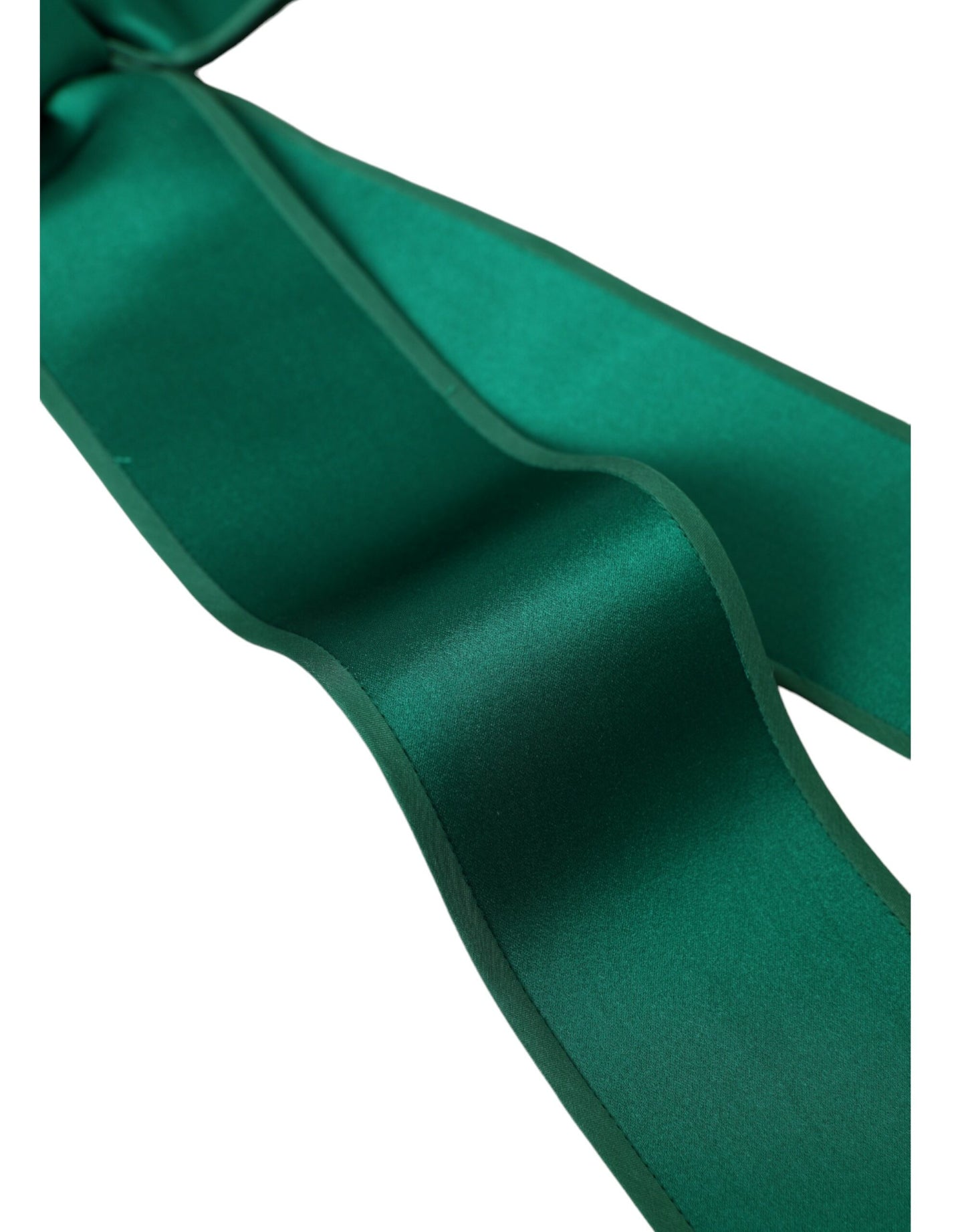 - Green Silk Satin Waist Women Belt