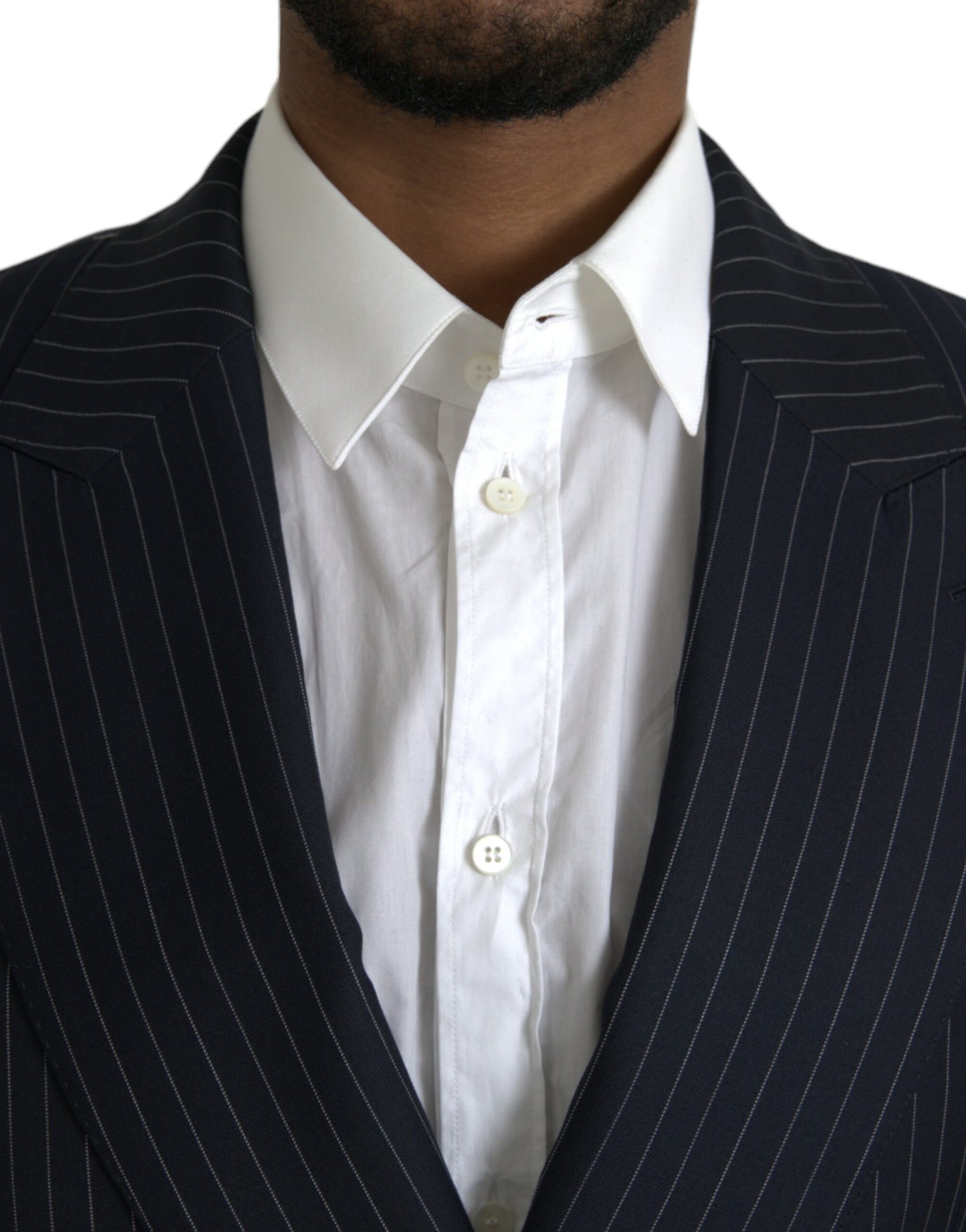 - Black Stripe SICILIA Double Breasted Coat Blazer