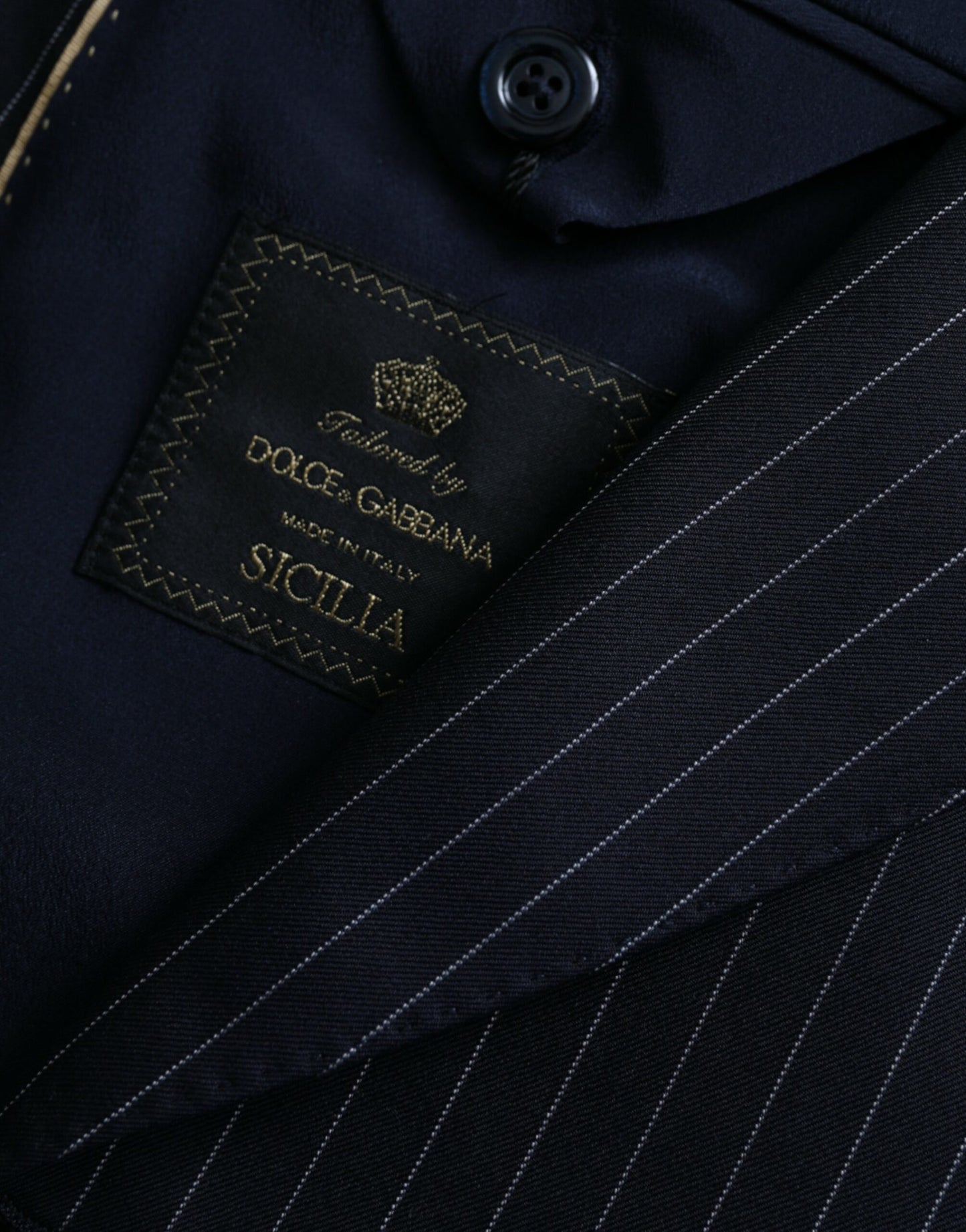 - Black Stripe SICILIA Double Breasted Coat Blazer