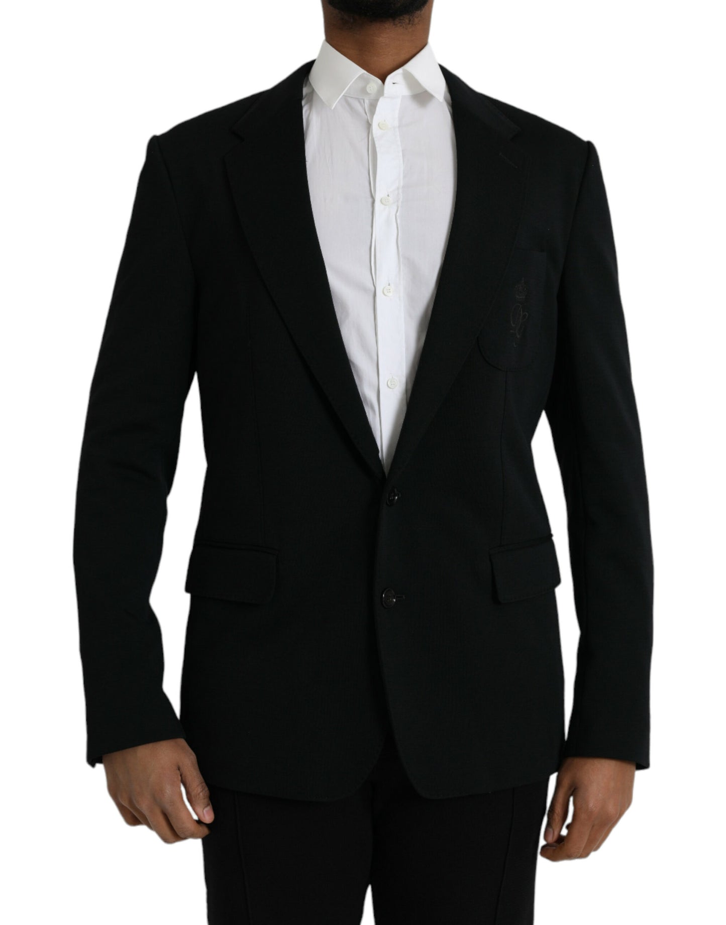 - Black Wool Single Breasted Coat Blazer
